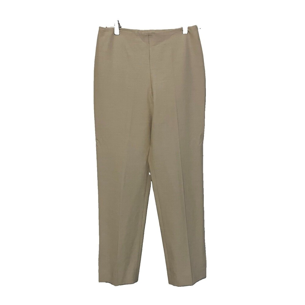 Gunex Pants Beige Neutral Ankle Split Dress Pants Trousers Made in Italy Small